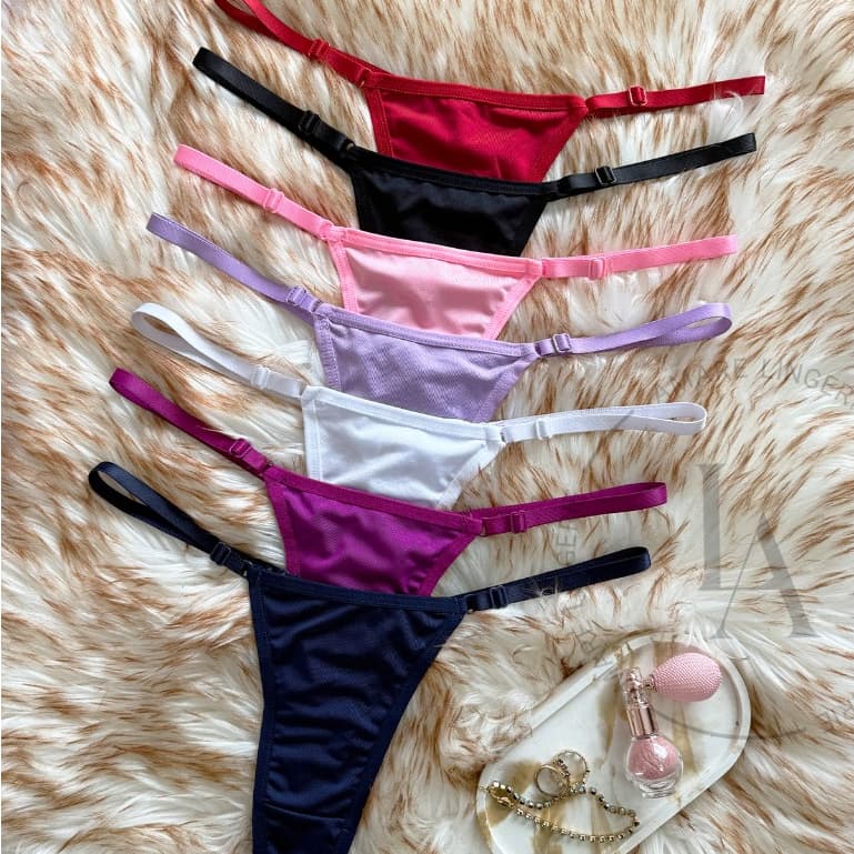 Kit 10 Calcinhas Sexy Regulagem Lateral em Microfibra Tanga Sensual Direto de fábrica