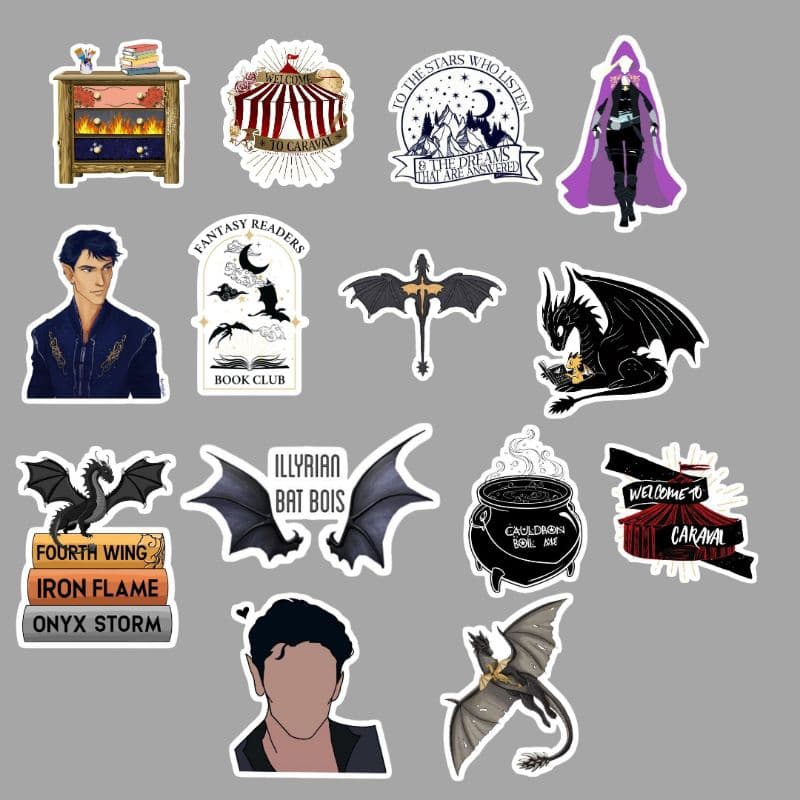 Adesivos literários personalizados