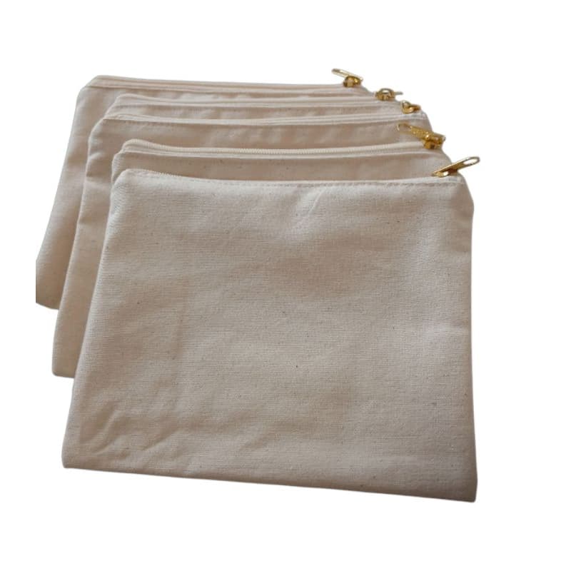 2 Nescessaire em algodão cru  15x20