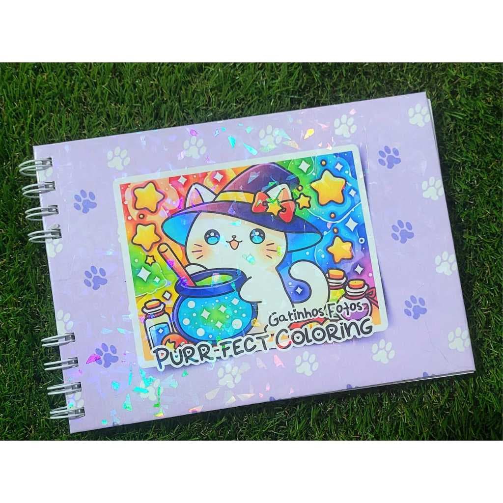 Livro de Colorir "Gatinhos" - Premium 90g | A5 (15x21 cm)
