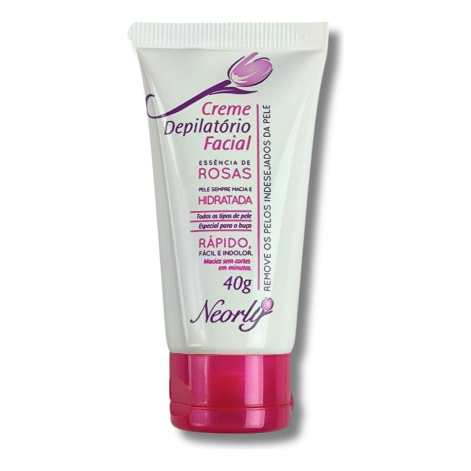 Creme Depilatório Facial Essência De Rosas 40g Neorly Depilação