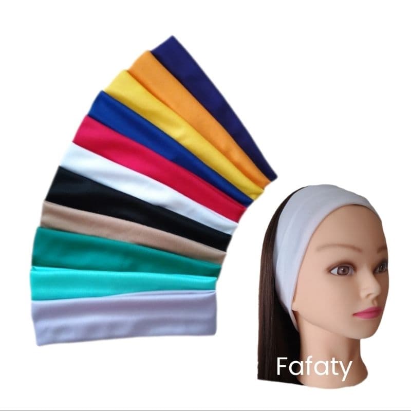 Faixa de Cabelo Tiara Unissex Adulto Infantil Penteado Treino Academia Fafaty
