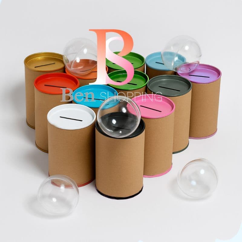 kit 20 un cofrinhos 10x6 cm + 20 un esfera  bola acrilica 6,5cm, festas , para personalizar