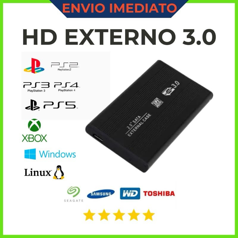 Hd Externo 1 Tera Byte 500Gb 320gb de Bolso Usb 3.0 Oferta Garantia Envio Já Disco Rígido Externo