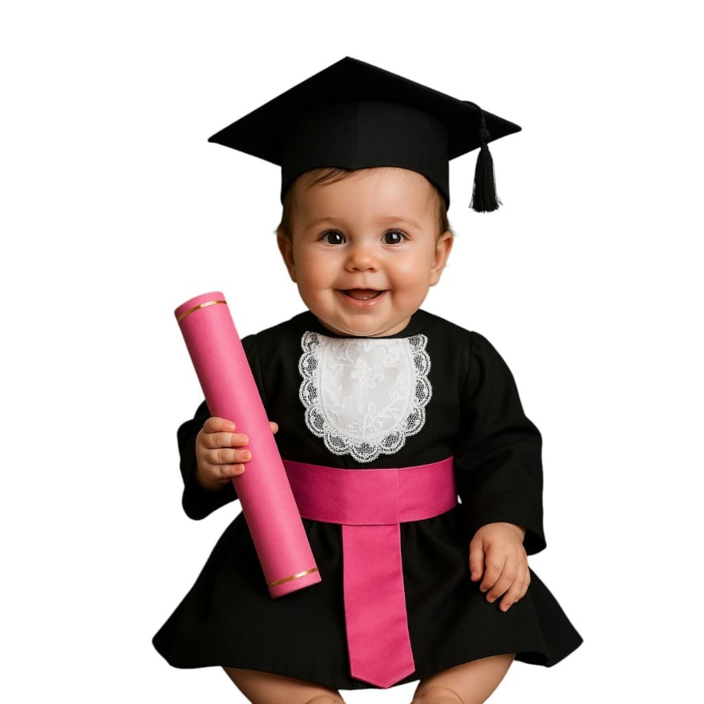 Beca para Bebês Formatura de Bebês e Mêsversário em Grande Estilo