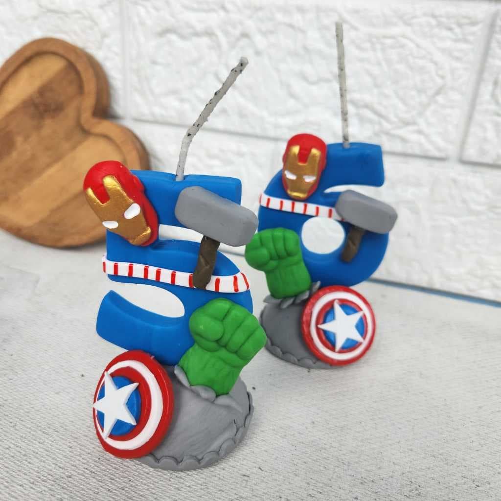 Vela De Biscuit Tema Vingadores Avengers - ENVIO EM 24H -