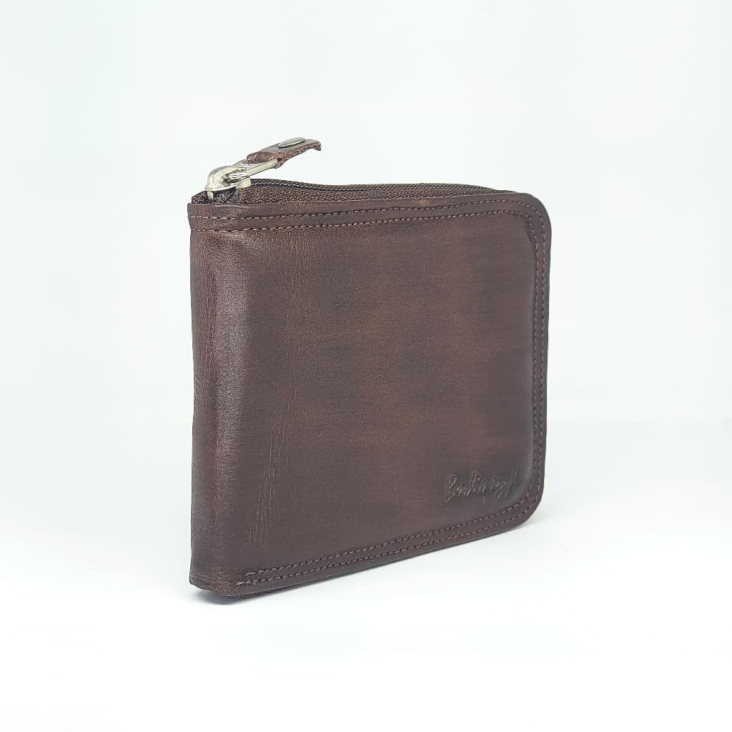 Carteira Masculina Zipper em Couro Legítimo Latego Angus