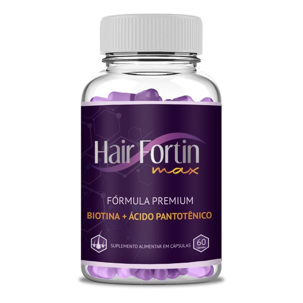 Hair Fortin Max Premium Original 60 Cápsulas