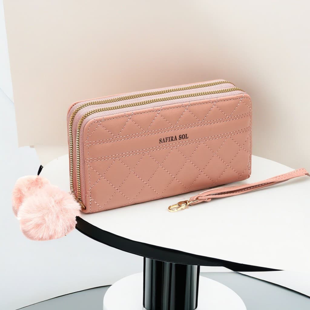 Carteira feminina com 2 zíper  lt667