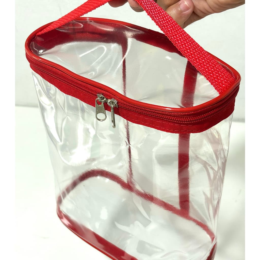 Porta Shampoo Necessaire Organizadora para Viagem Praia Transparente