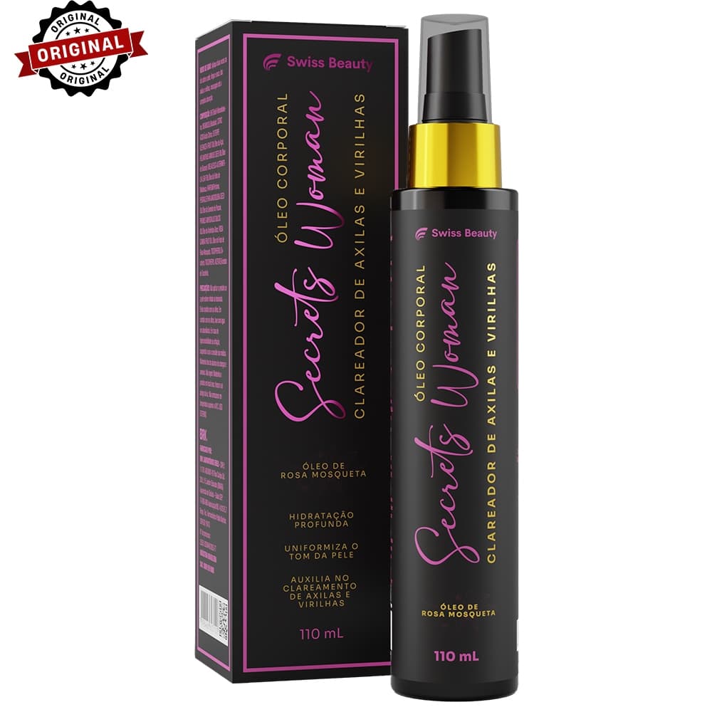 Óleo Clareador de Axilas e Virilha Secrets Woman (110 ml) SWISS BEAUTY | Corporal, axilas e virilha