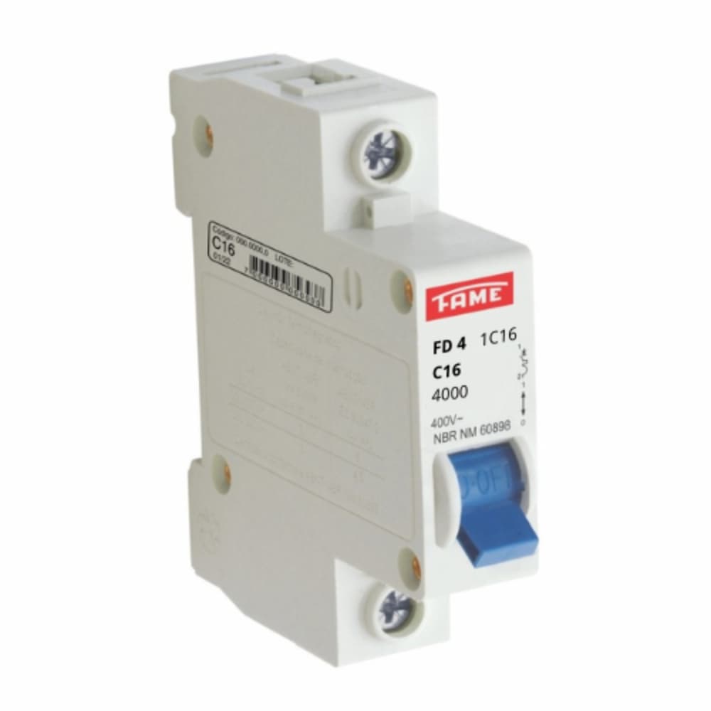 Disjuntor Unipolar Fame Din Curva C Original Com Nota Fiscal