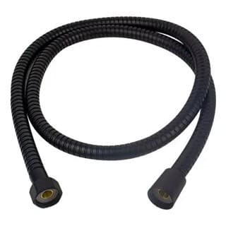 Engate Mangueira Flexível Aço Inox Preto Fosco Rosca De 1/2 Polegada Para Ducha Higiênica Chuveiro