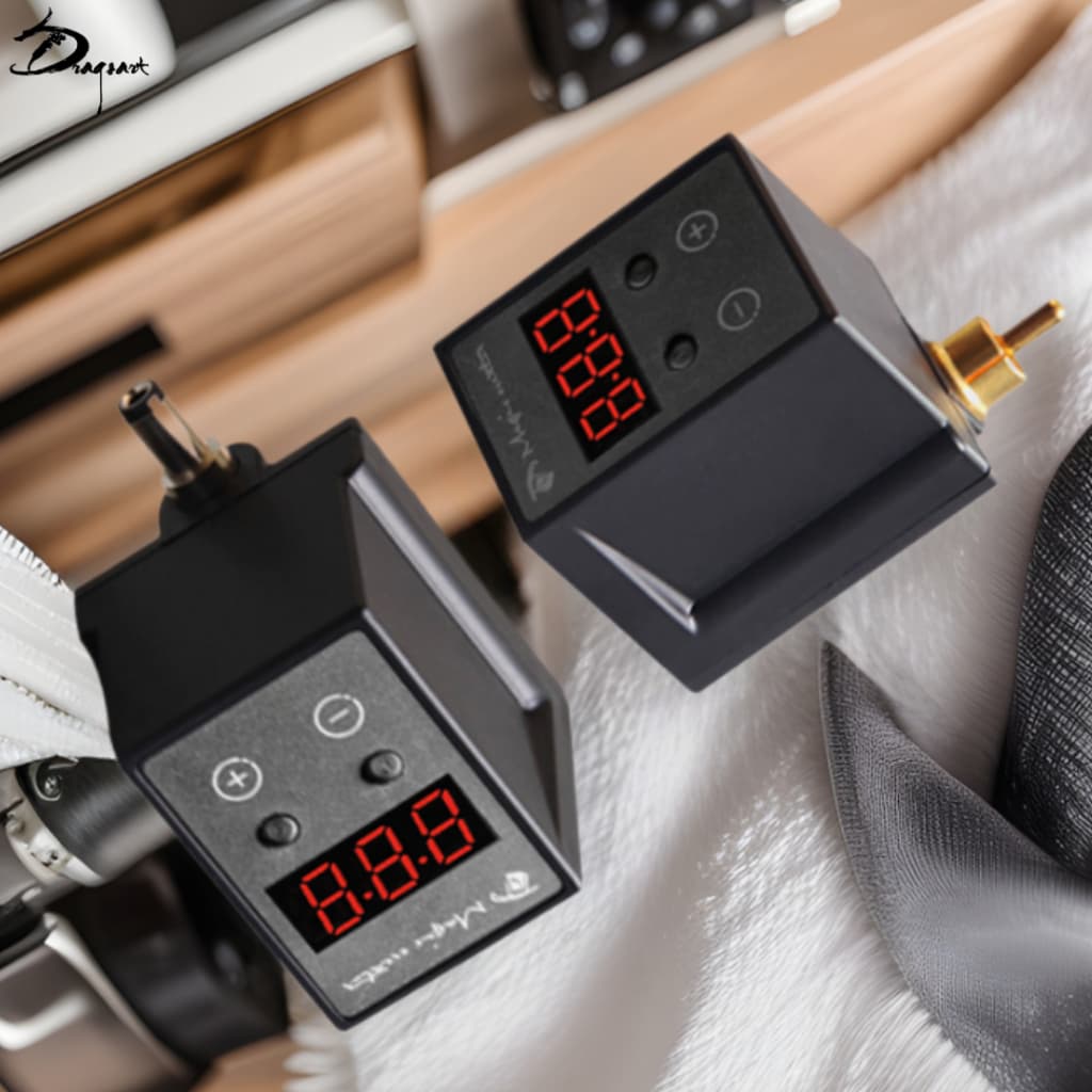 Mini Fonte Sem Fio Recarregável para Tatuagem WI-L1 - Conexão RCA/DC