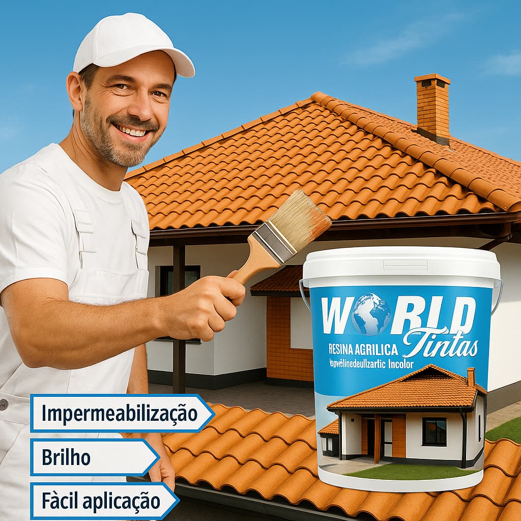 Resina Incolor para Piso Parede Laje e Telhado Impermeabilização e Proteção Premium