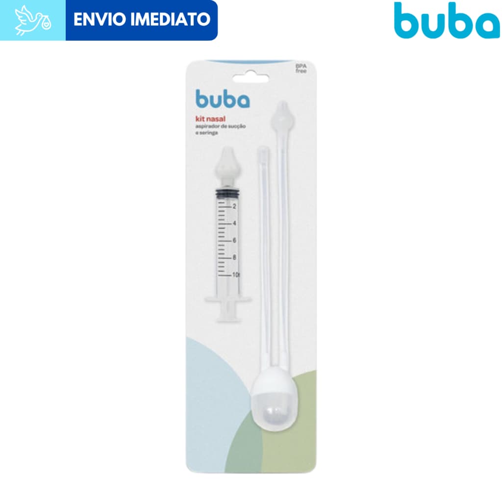 Aspirador Nasal e Seringa Lavagem Nasal Bebê Lavador Nasal Buba Sucção