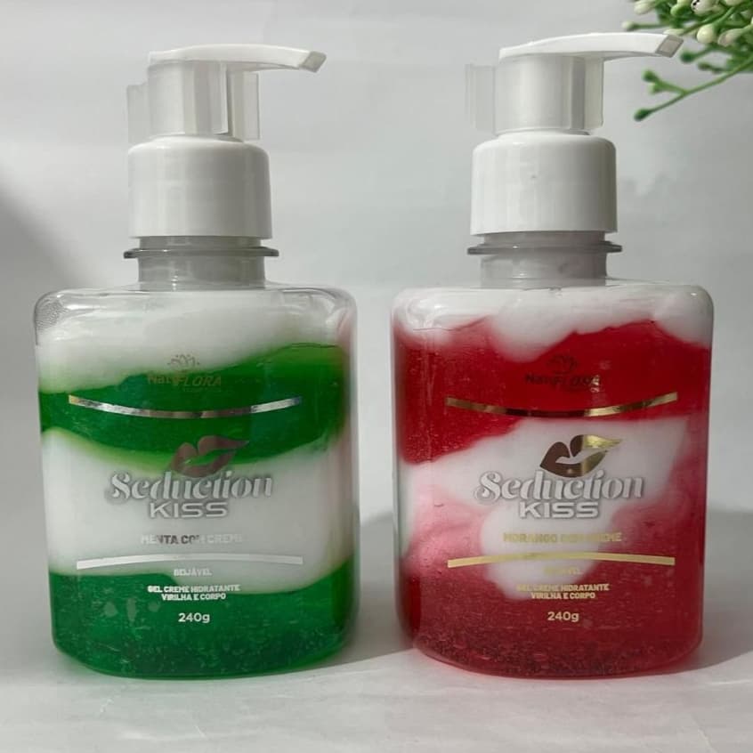Gel Creme Beijavel Hidratante Virilha e Corpo Seduction Kiss