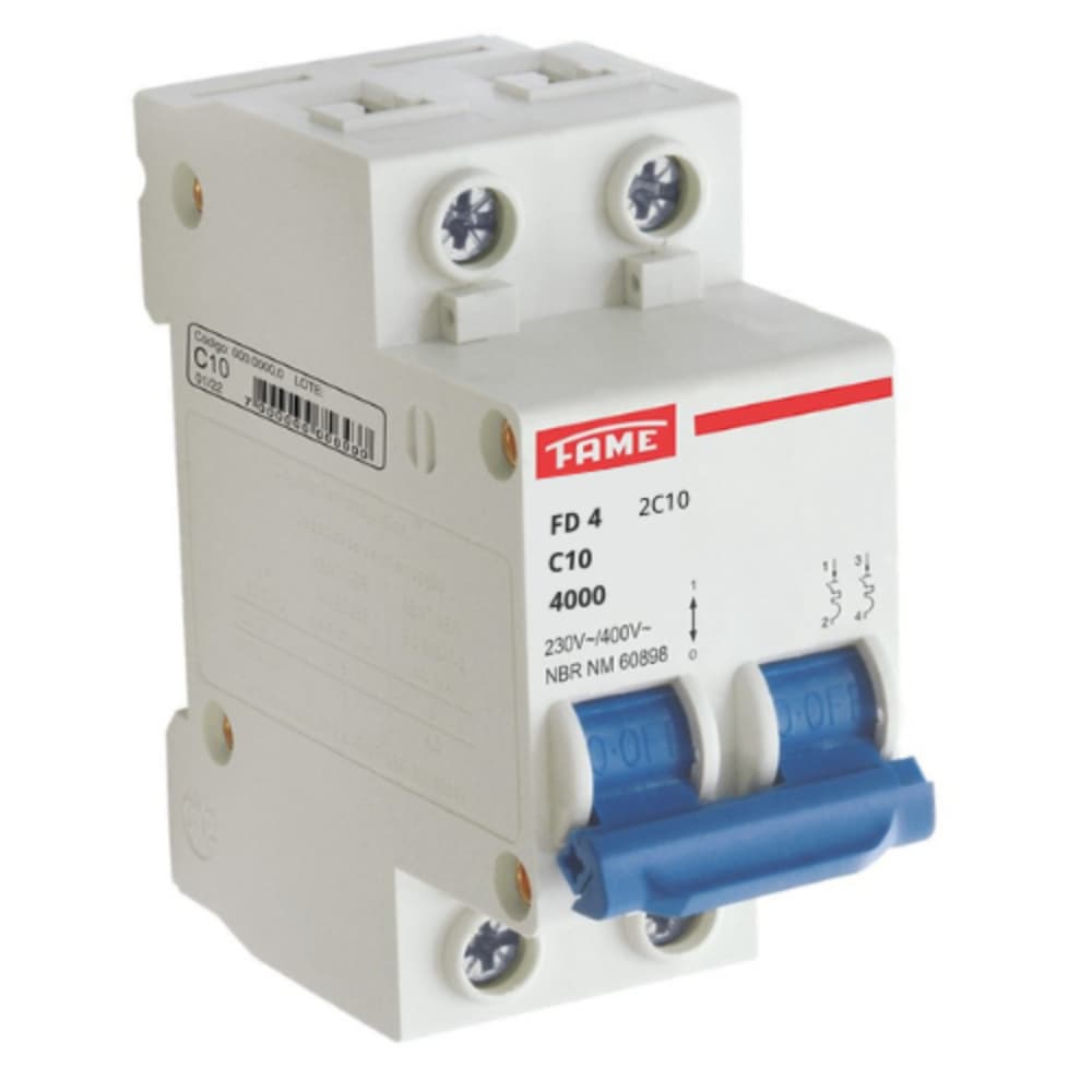 Disjuntor Bipolar Fame Din Original Com Nota Fiscal