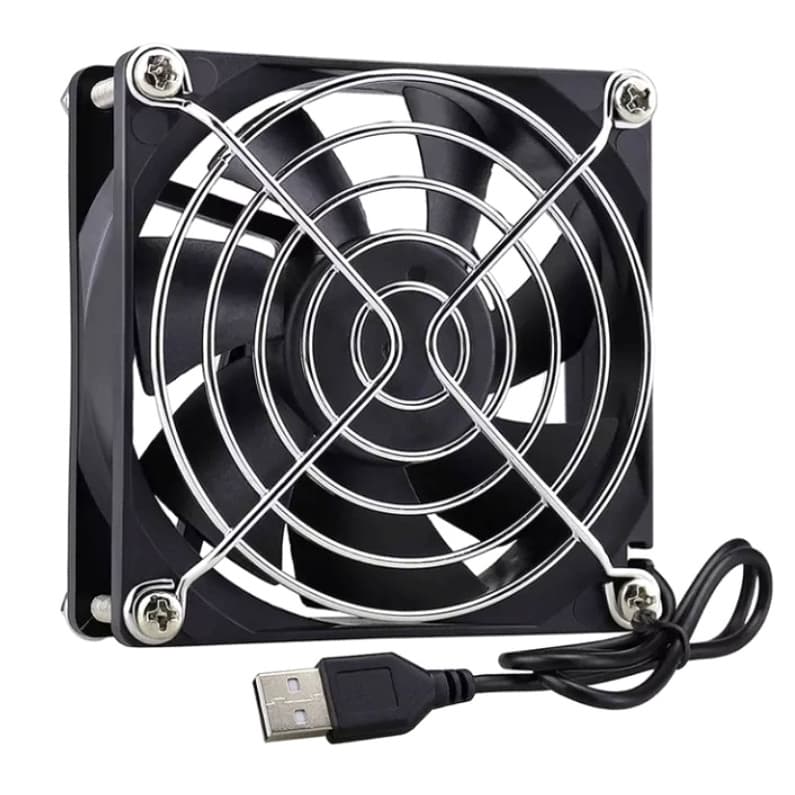 Cooler Fan Usb 5v Com Tela 80x80 mm.