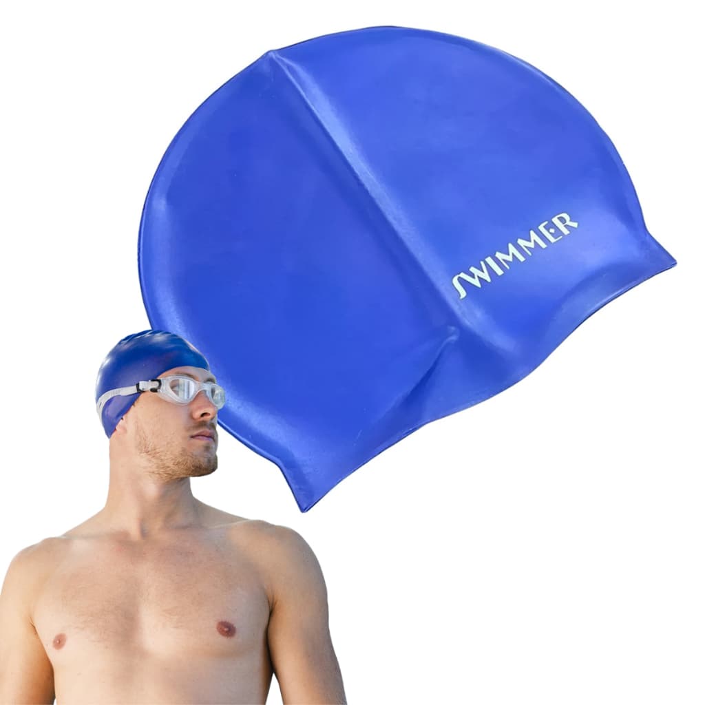 Touca De Silicone Natação Hidroginástica Proteção Resistente Água Confortável Não Aperta