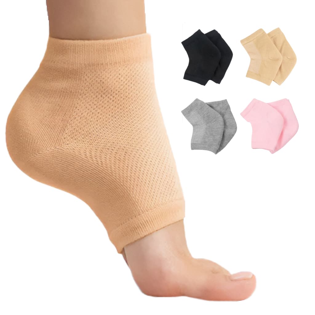 Meia Tornozeleira Anti-rachadura Calcanhar De Gel Hidratante Sapatilha Pés