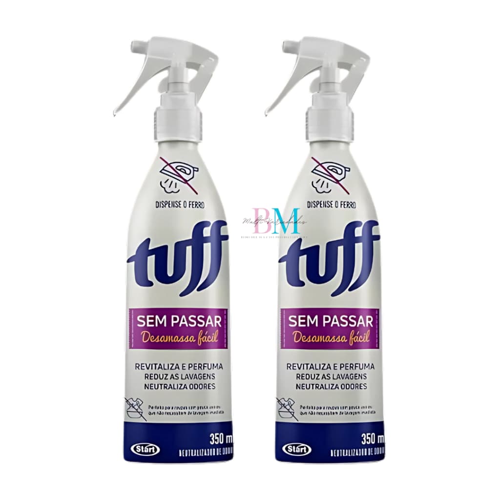 Kit 2 Unidades Tuff Sem Passar Spray 350ml Desamassa Fácil e Neutralizador