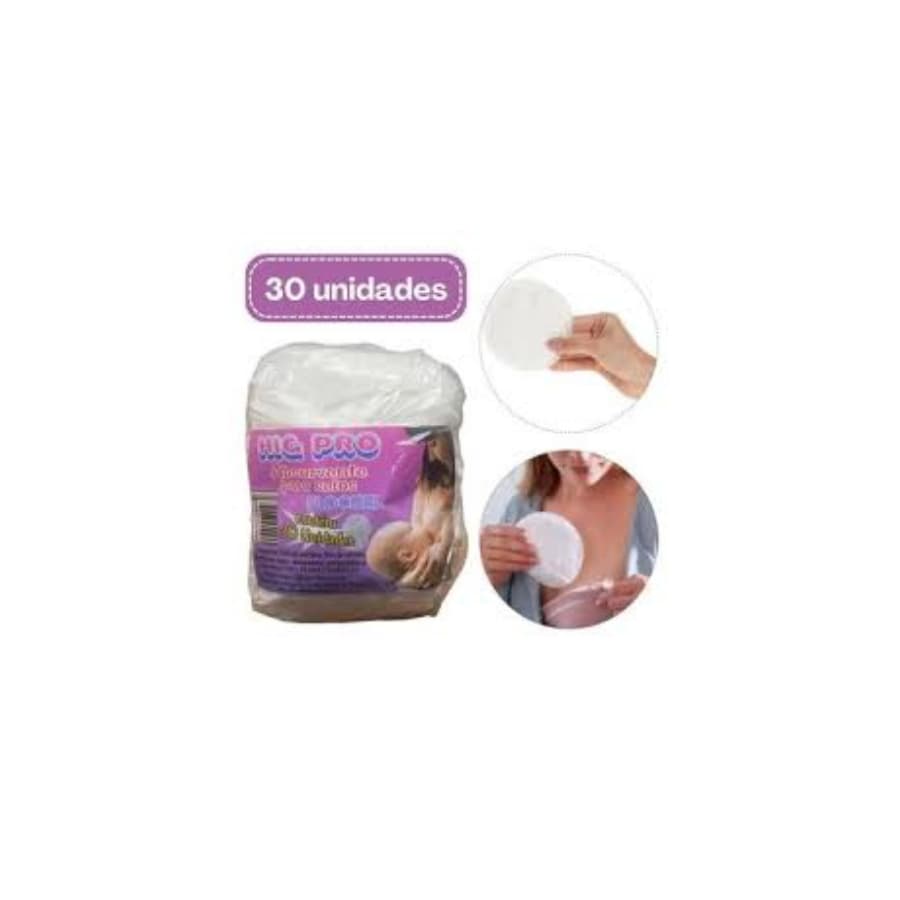 ABSORVENTE PARA SEIOS HIGPRO 30 UNIDADES  DIA E NOITE