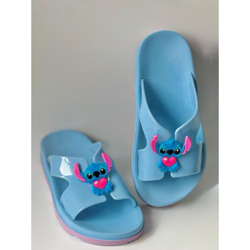SANDÁLIA Stitch slide Juvenil infantil lançamento menina criança