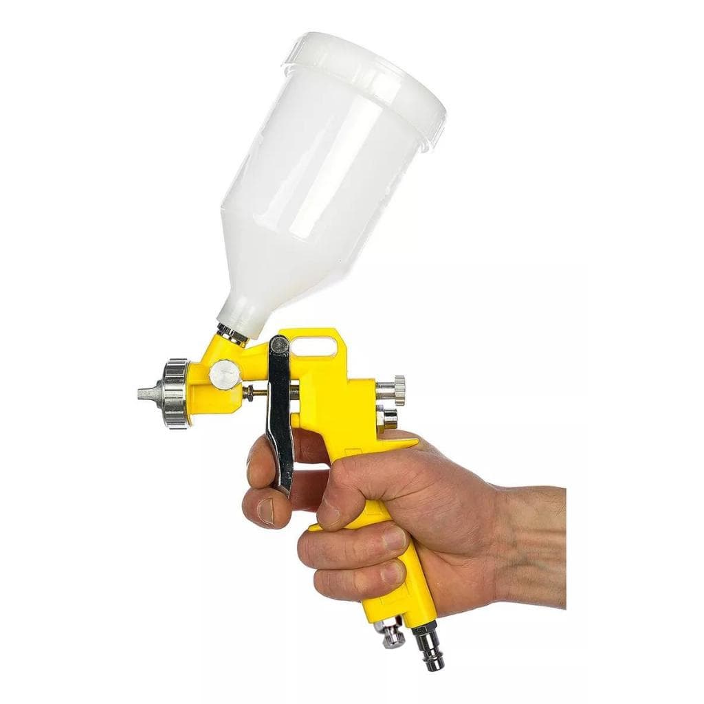 Maquina de Pintura Pistola 600ml Profissional Automotiva Gravidade Mais 1.3/1.5/1.8mm Bicos Bojão