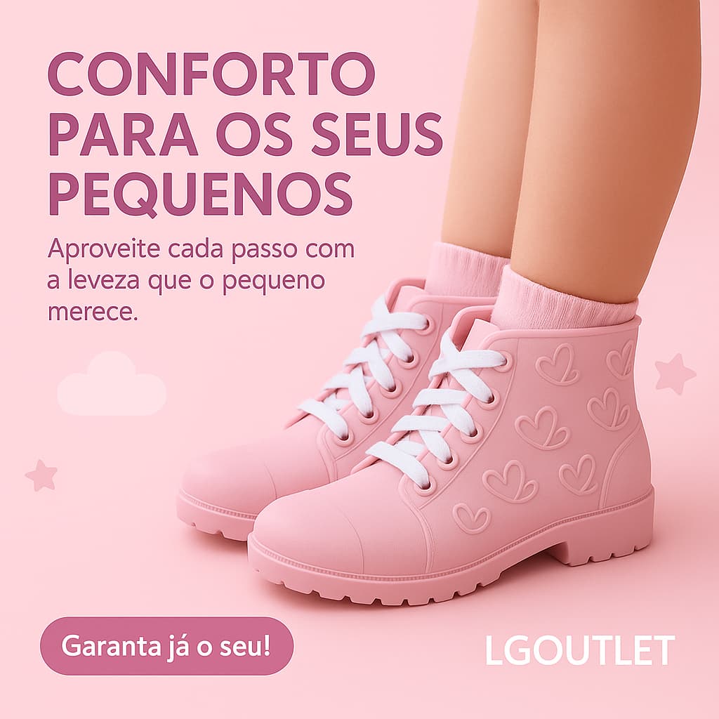 Botinha Feminina Infantil Estilo Coturno Casual Versatil Diversas Cores Promocao
