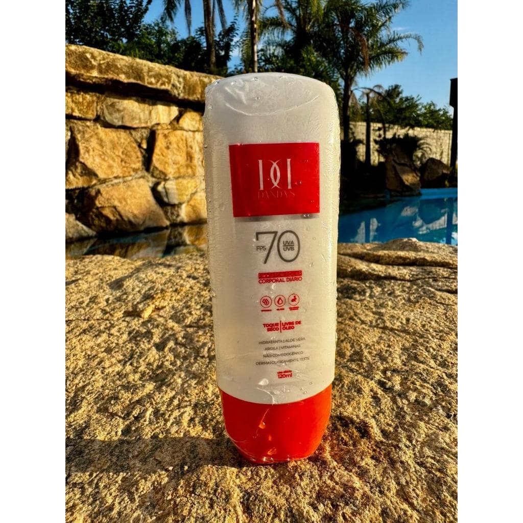 ANTISSINAIS, PROTETOR SOLAR DANDAS, FPS 70, 150 ML, ROSTO E CORPO,TOQUE SECO,