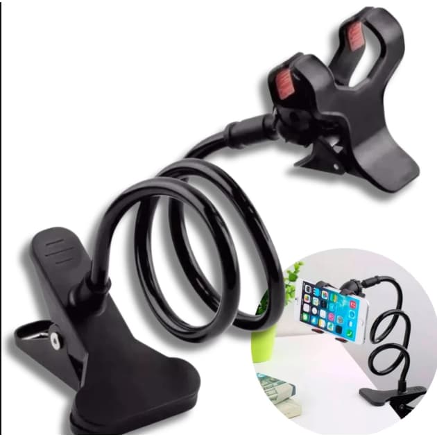 Suporte Flexível para Celular Universal - Haste Ajustável para Mesa e Cama 360º Cores Variadas