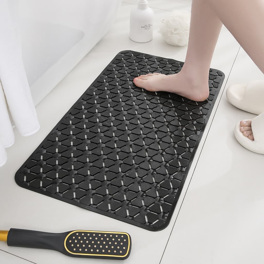 Tapete De Box Banheiro Ventosa Massageador Limpeza De Pés ANTIDERRAPANTE