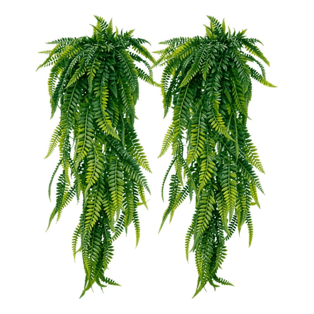 1 ou 2 Samambaias Artificiais 80cm Ambientes Internos e Externos Folhagem Pendente Realista