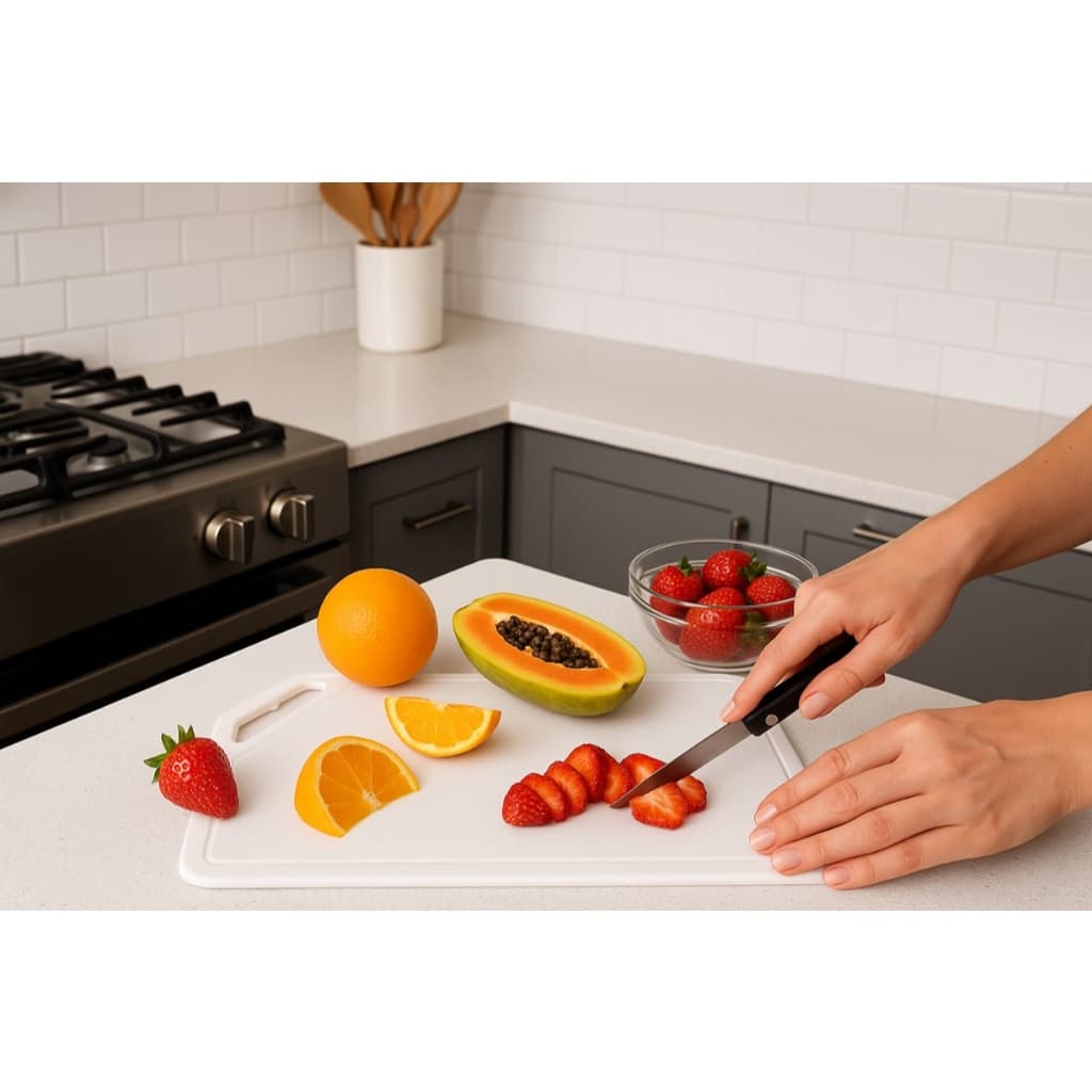 Tábua De Corte de Carne Plástico para Cozinha Diversas Cores