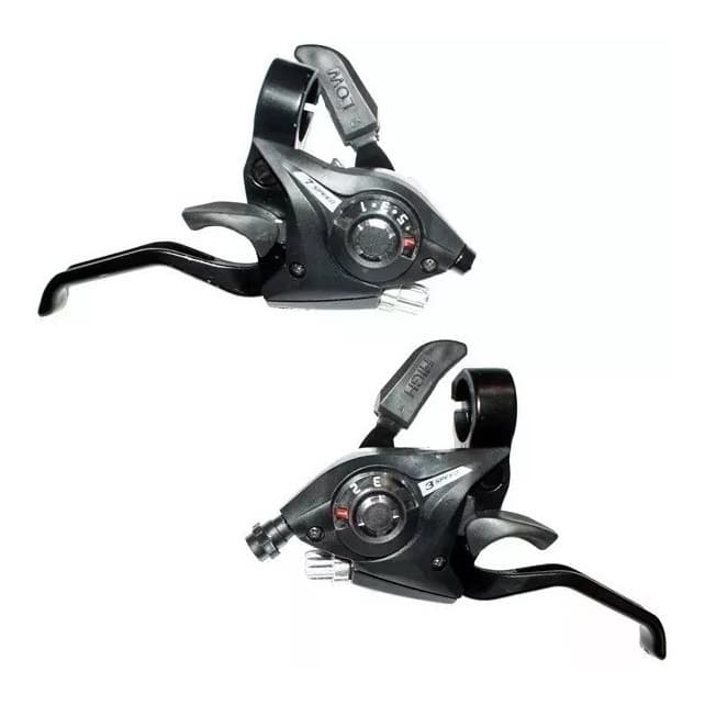 ALAVANCA TROCADOR DE CÂMBIO RAPID FIRE 21V 3X7 MANETES COM VISOR V-BRAKE