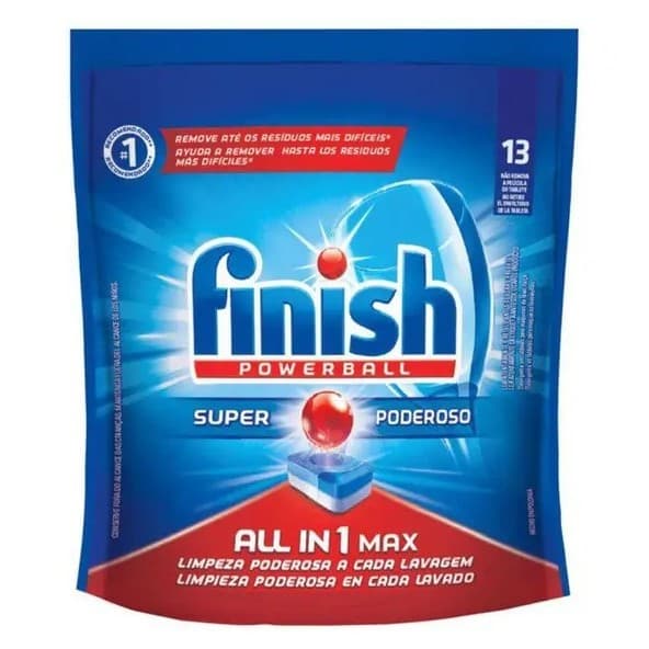 Detergente em Tabletes para Lava-louças Finish - Powerball Super Poderoso 211,9g