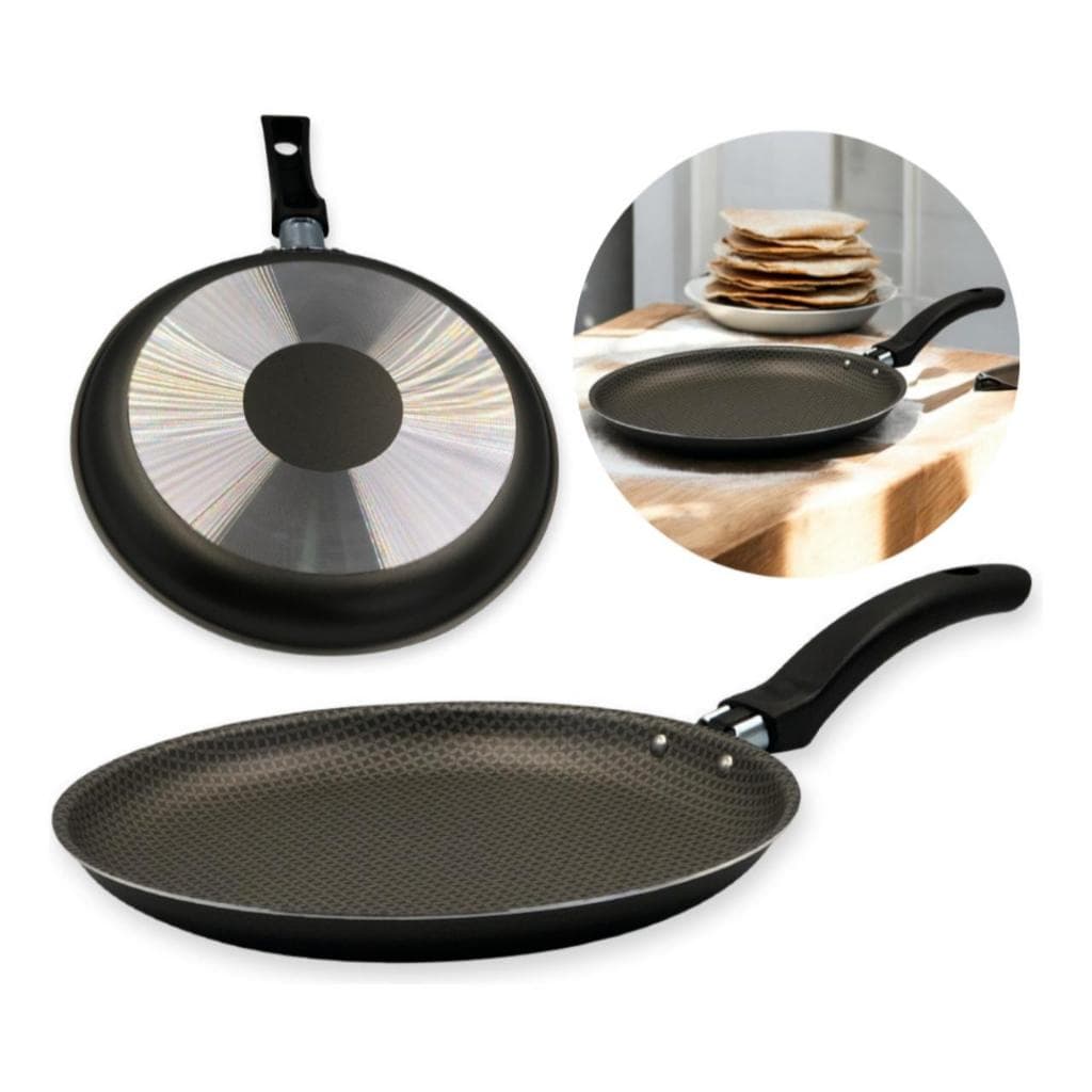 Frigideira Antiaderente Alegrete Para Panquecas Tapiocas 22CM Vermelho/Preto