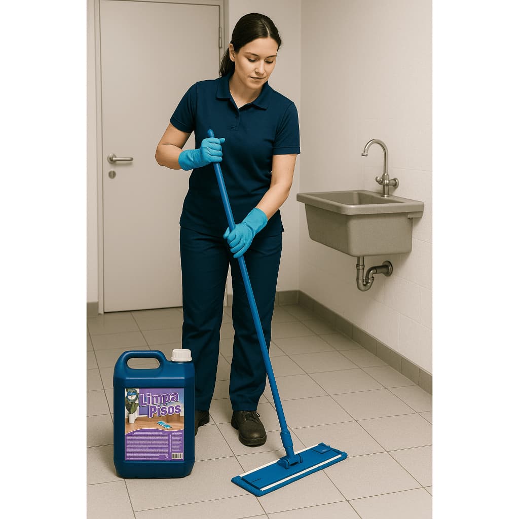 Limpa Piso 5 Litros Limpeza Pesada Remove Manchas Encardido Concentrado Profissional Galão Uso Geral Porcelanato