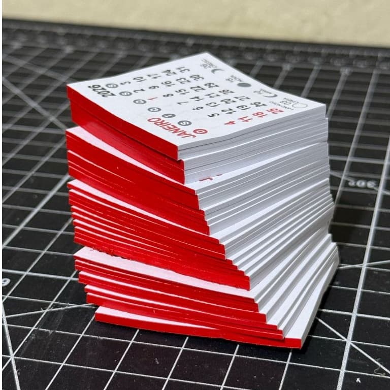 Mini Calendário 2026 / 5x5cm / 50 Unidades