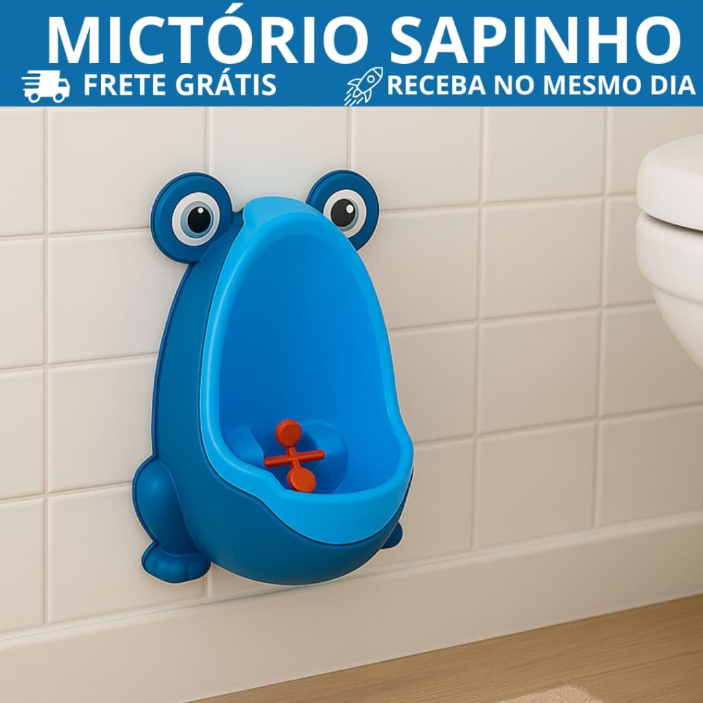 Mictorio Sapinho Pinico Desfralde Criança Treino Baby Azul