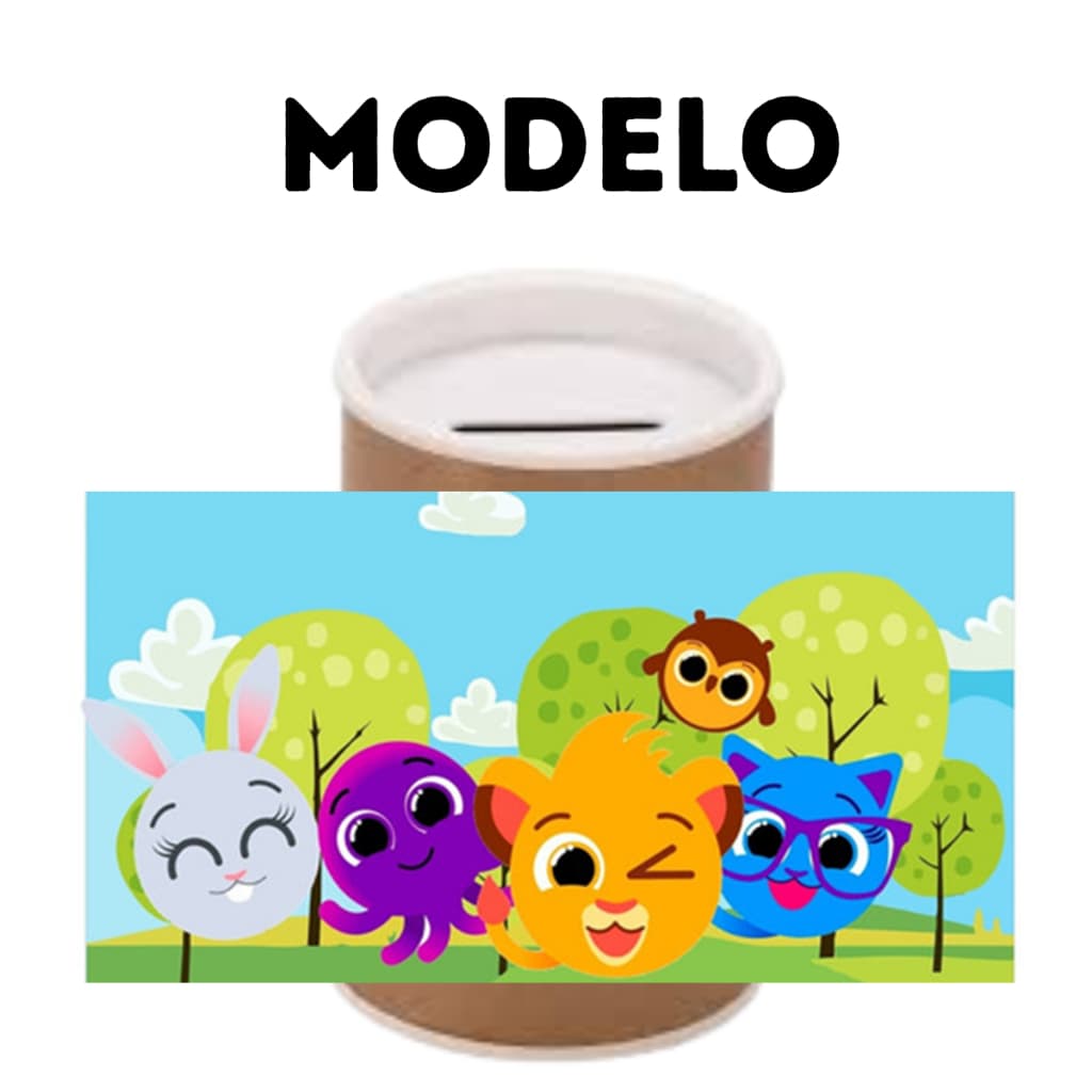 Rotulo adesivo para Cofrinhos Personalizados Tema Bolofofos/ Varios modelos/ Fazemos varios temas