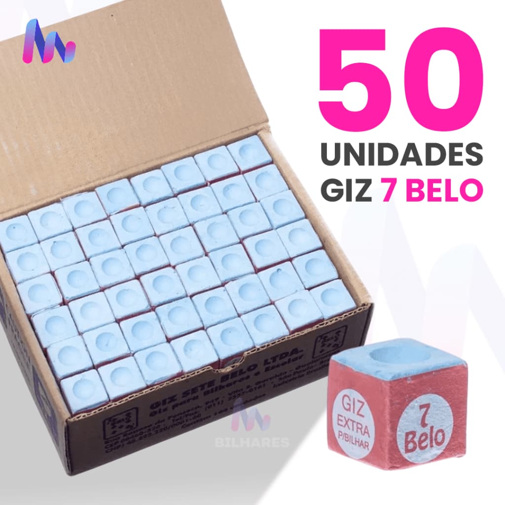 Giz 7 Belo Para Tacos de Sinuca e Bar - 50 Unidades