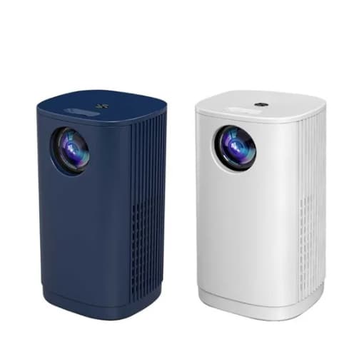 Mini Projetor Portátil T30 Espelhamento Celular Wi-fi Branco-Azul