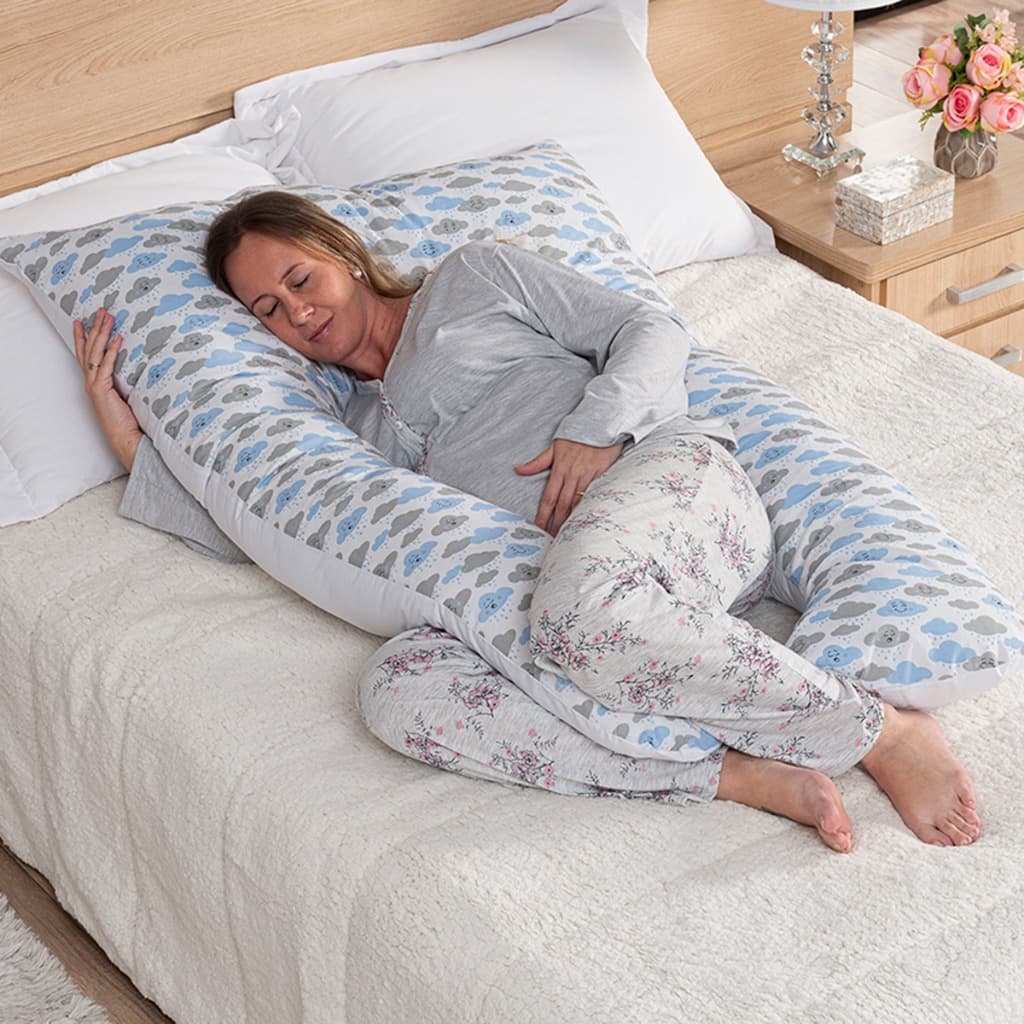 Travesseiro de Corpo para Gestante Gravida Xuxão Abraço 1,30x75 100% Algodão