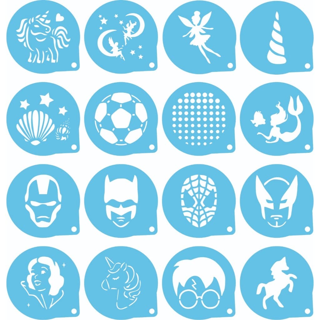 Stencil Personagens Educativo Para Pintura Desenvolvimento Sensorial