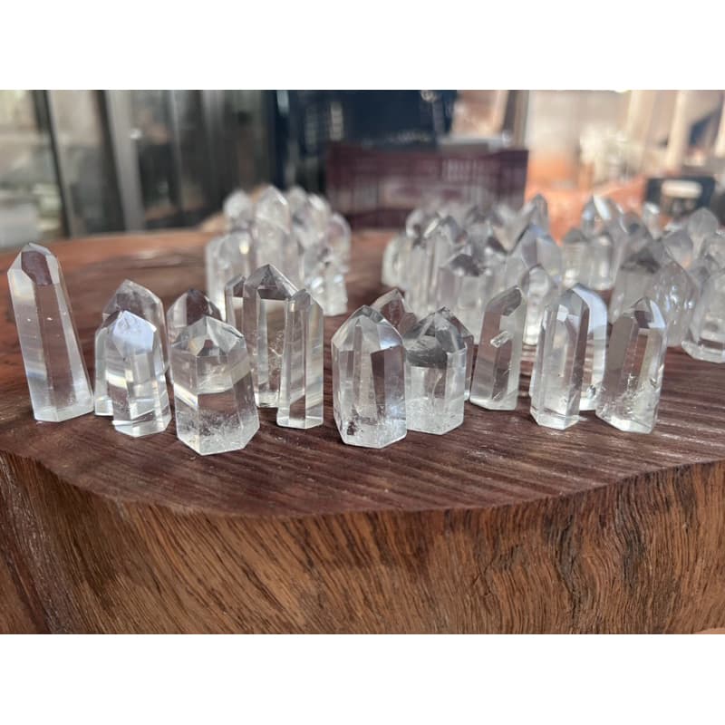 Kits de Pontas De Quartzo Cristal Geradoras de Energia De Cristal Transparente