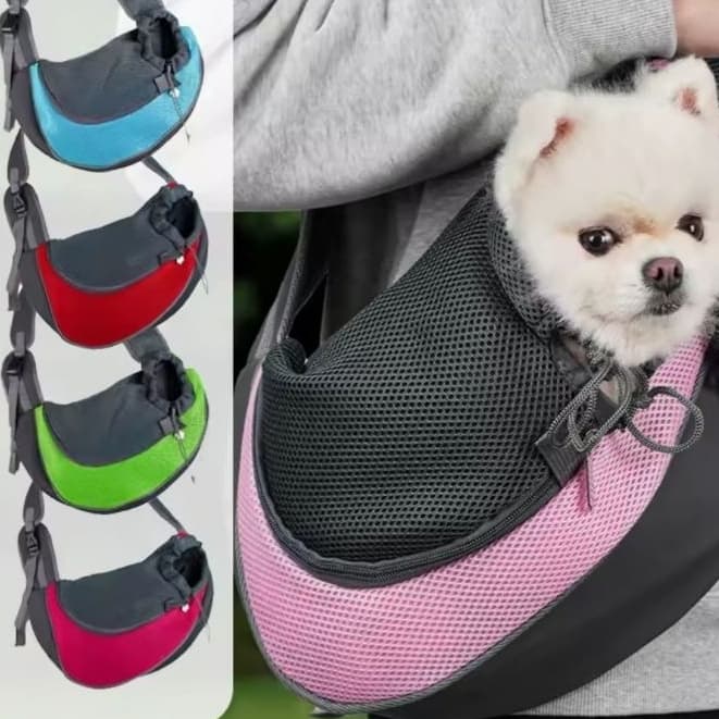 Bolsa De Ombro Para Transporte De Cães, Gatos E Coelhos Moda Shope