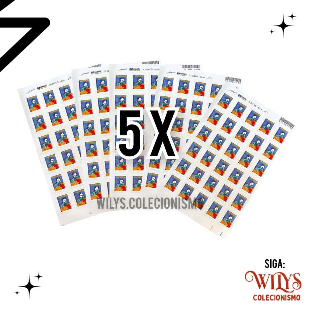 Selo Costureira - 5 folhas - 150 selos