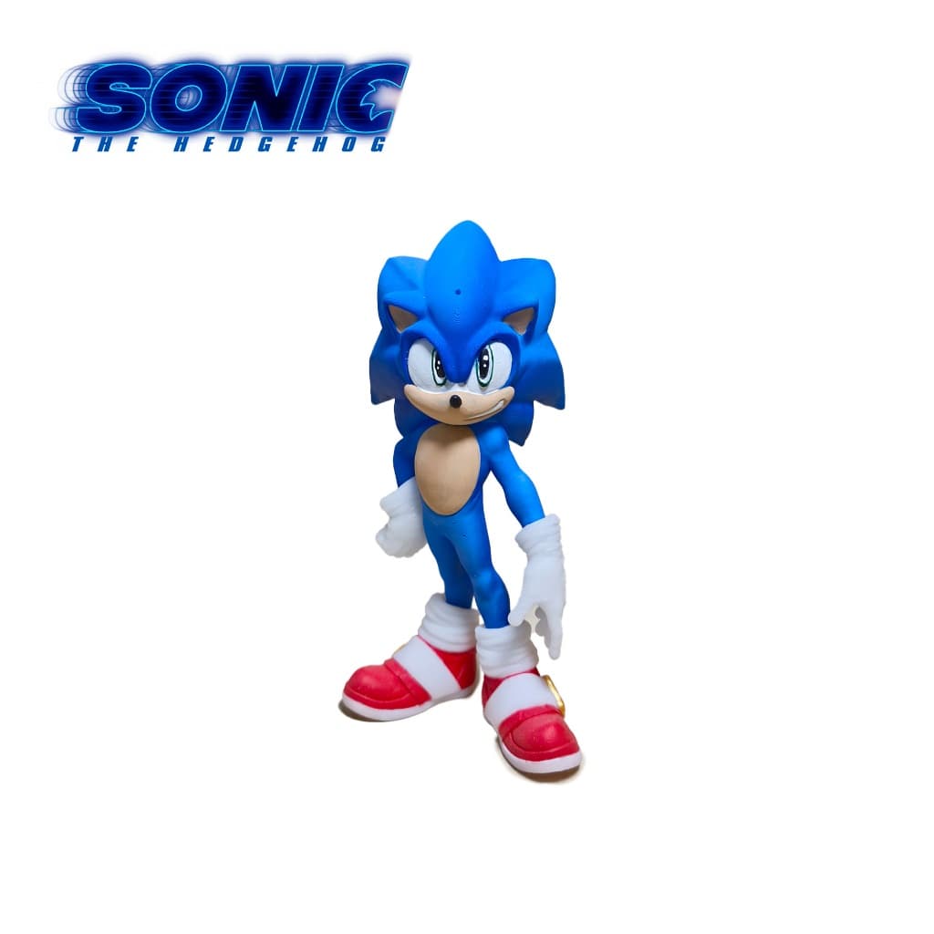 Boneco Sonic estátua colecionável resina
